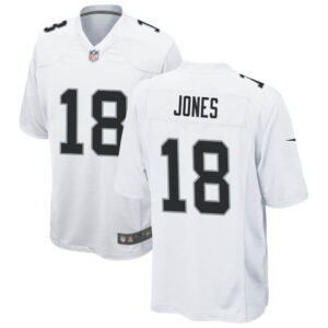 Jack Jones White Las Vegas Raiders